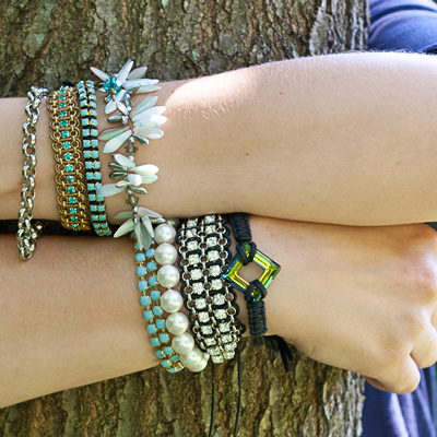 stacked bracelets trend beads beaded diy jewelry eureka
